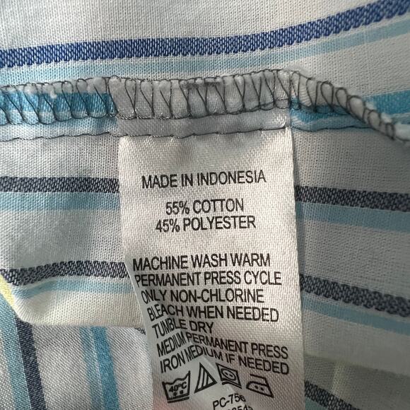 Izod Shirt Womens 2X Non Iron Career Office Workwear Business Casual Breathable - Picture 9 of 11